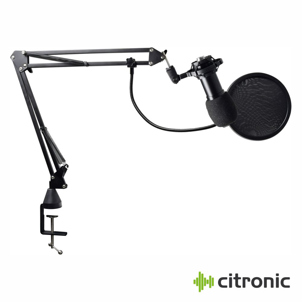 Microfone USB Profissional C/ Suporte CITRONIC
