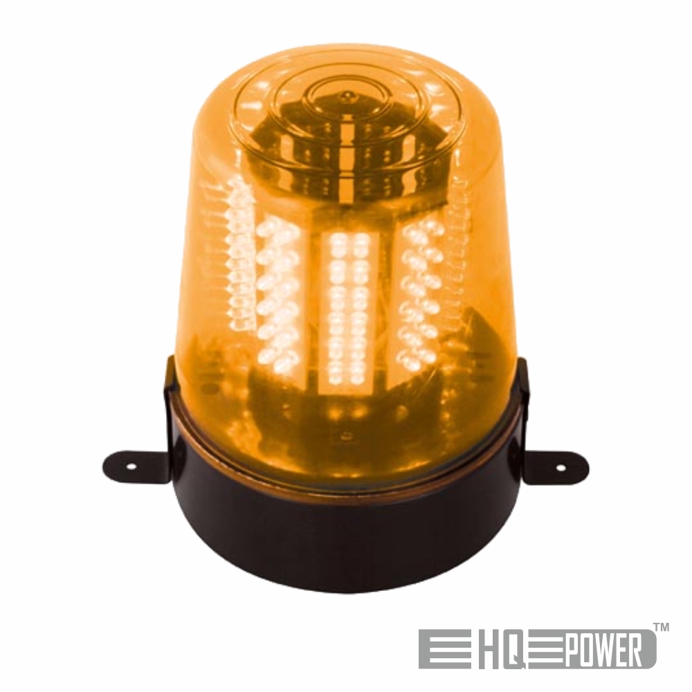 LUZ ROTATIVA LARANJA 12V 12 LEDS HQ POWER