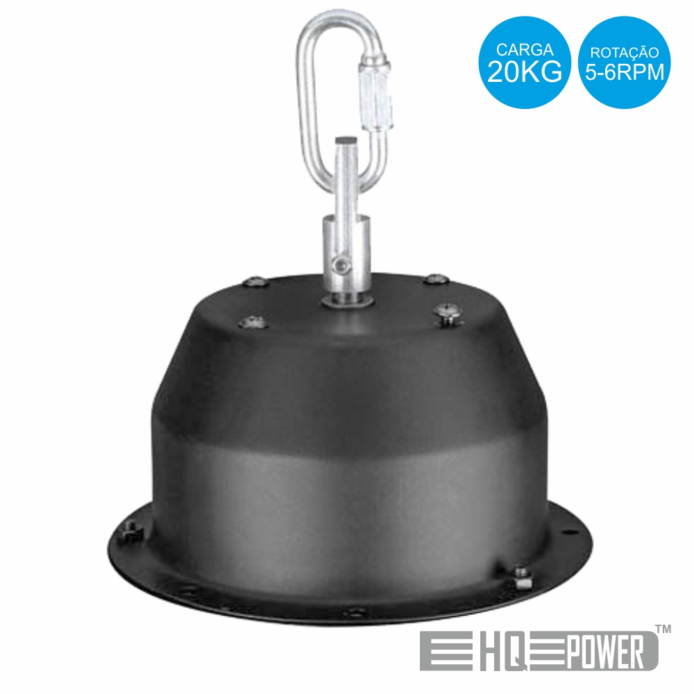 MOTOR P/ BOLA DE ESPELHOS 5-6 RPM 230VAC 20KG MAX