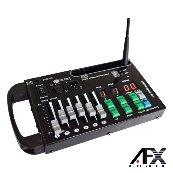 CONTROLADOR DMX 2.4GHZ 54 CANAIS 500M AFXLIGHT