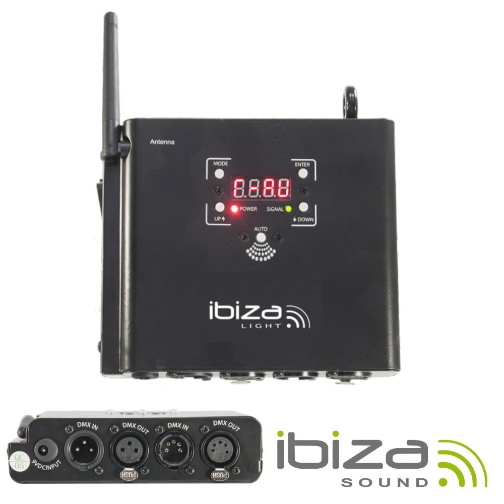 Sistema Transmissão DMX 2.4ghz 100m IBIZA
