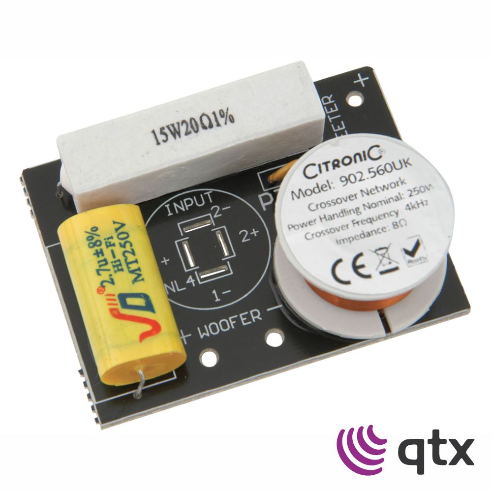 Crossover Passivo 250W 8 Ohm 4kHz QTX