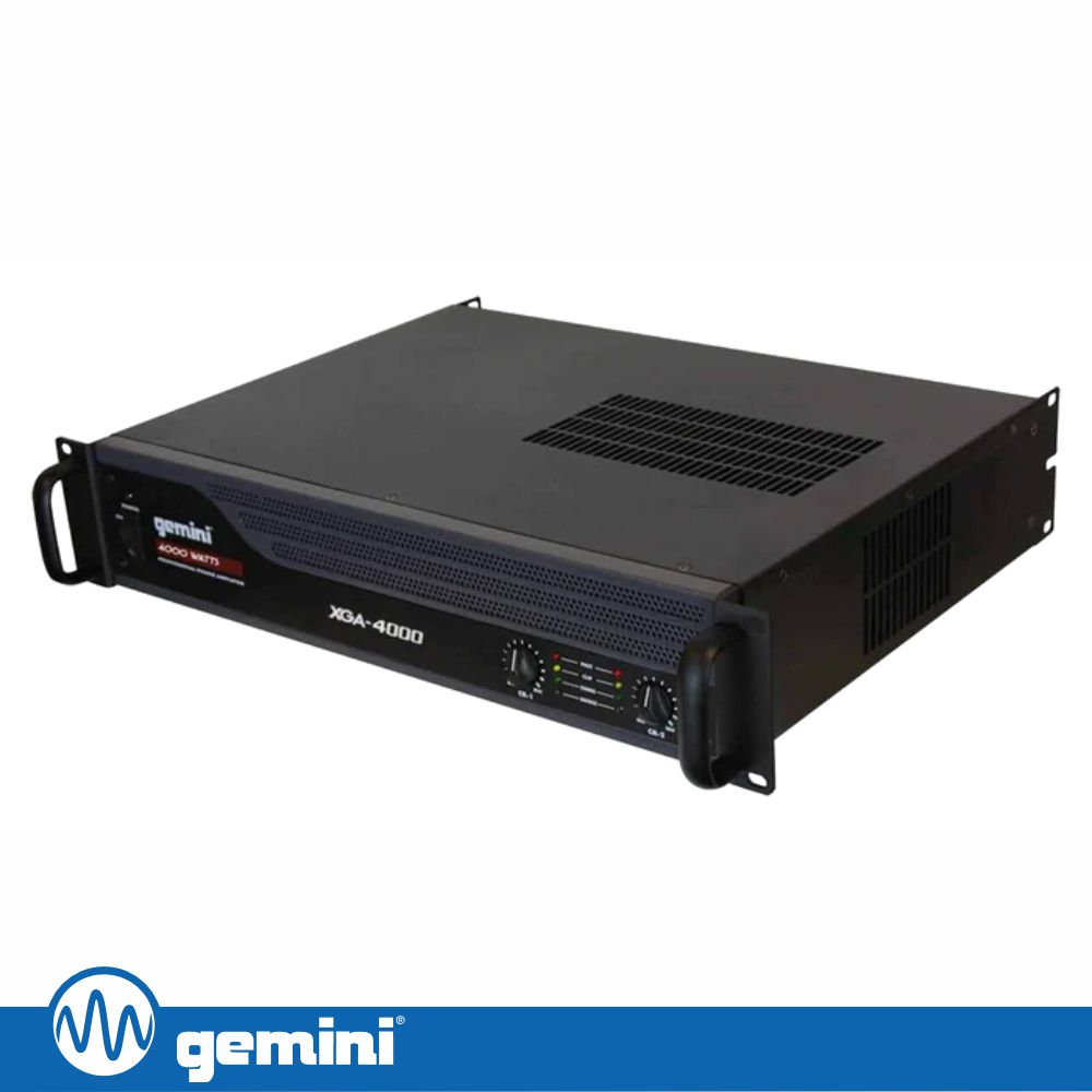 Amplificador Áudio 19" 4000W 2 Canais GEMINI