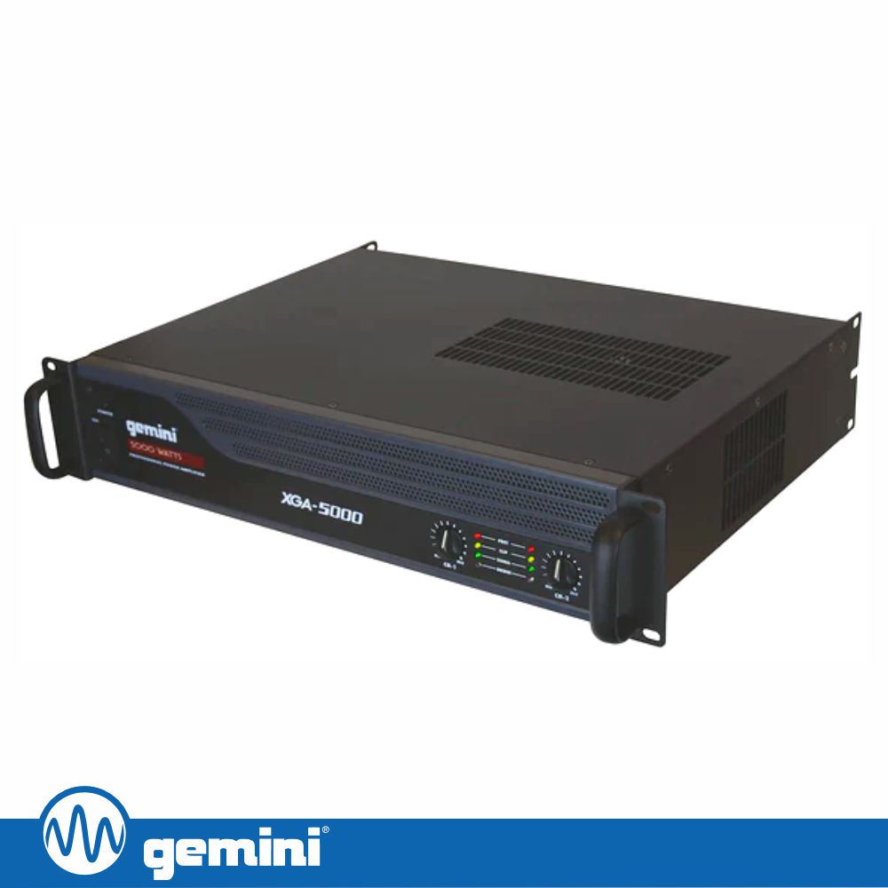 Amplificador Áudio 19" 5000W 2 Canais GEMINI