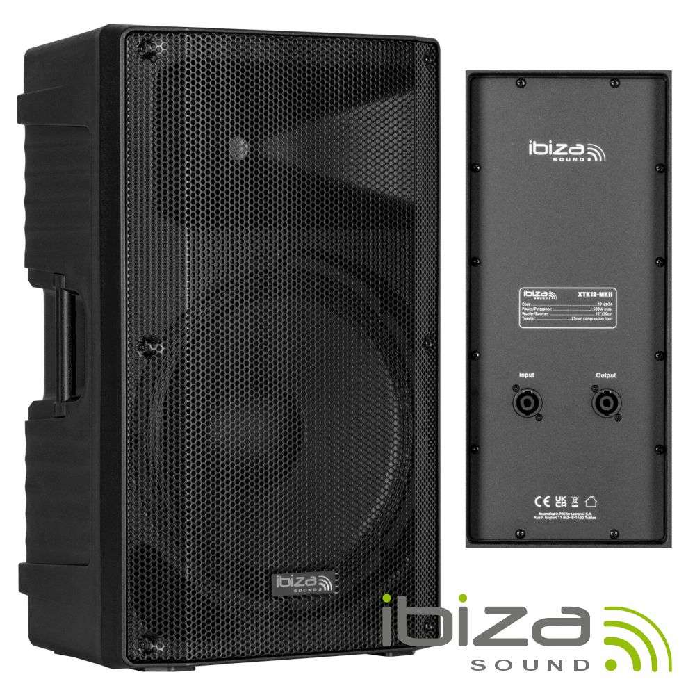 Coluna Passiva 12” 600Wmáx ABS IBIZA