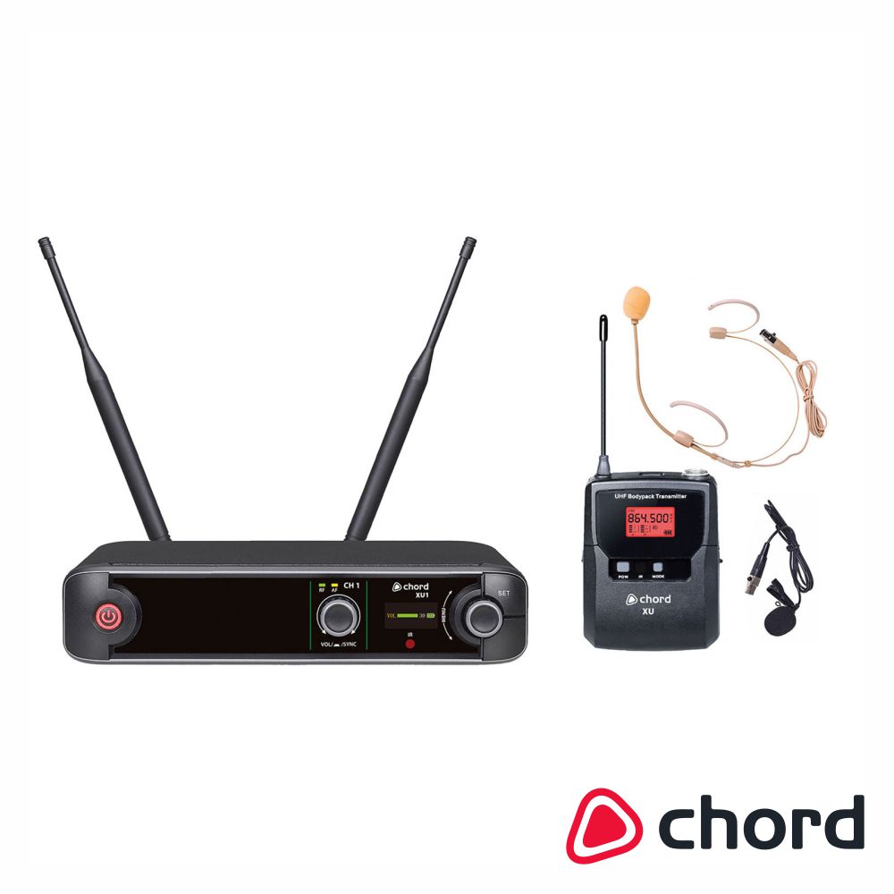 Central de Microfone UHF S/ Fios 1 Canal CHORD